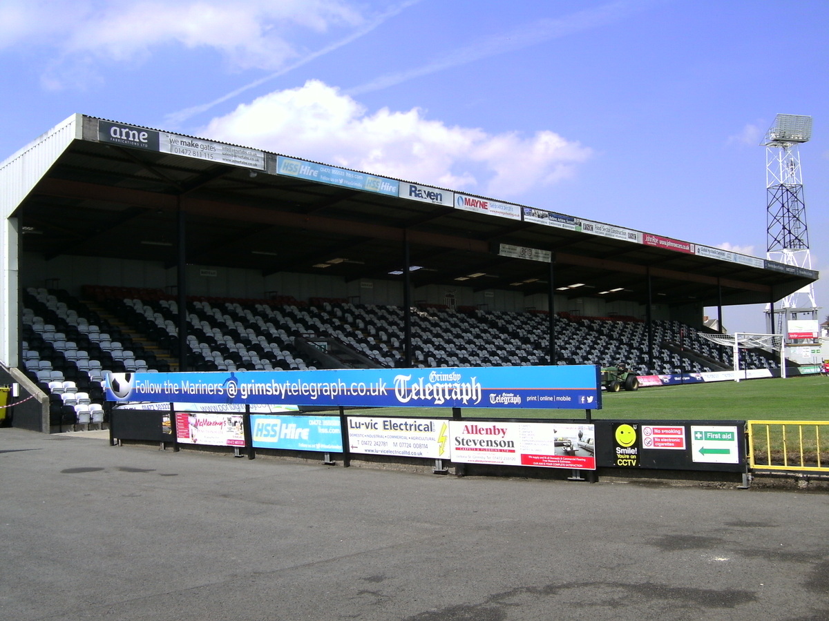Grimsby Town FC north stand - oldest in the league